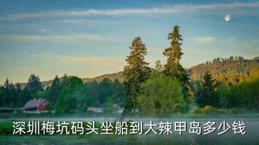 深圳梅坑碼頭坐船到大辣甲島多少錢