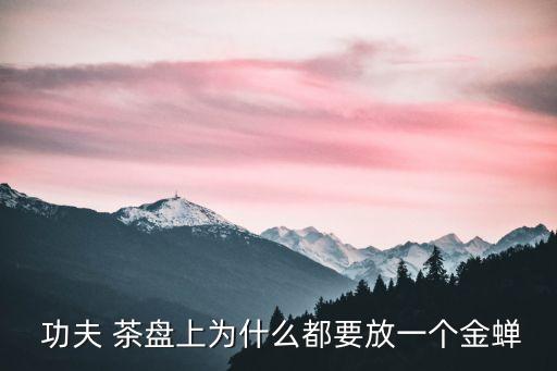  功夫 茶盤上為什么都要放一個金蟬