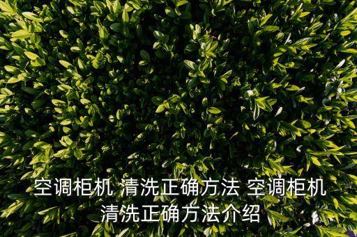  空調柜機 清洗正確方法 空調柜機 清洗正確方法介紹