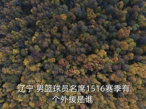  遼寧 男籃球員名席1516賽季有個外援是誰