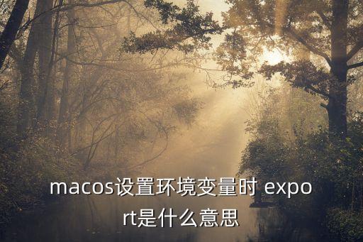 export是什么意思,系統(tǒng)級配置文件中的變量如何使用?
