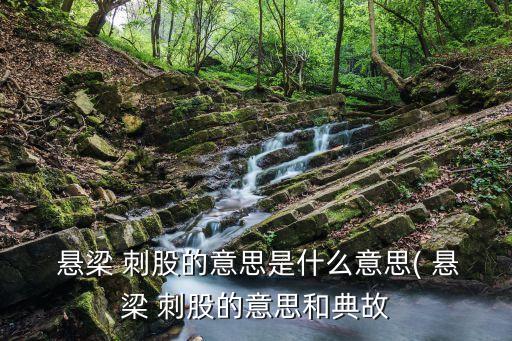 懸梁刺股的意思,懸梁刺股意味著什么?
