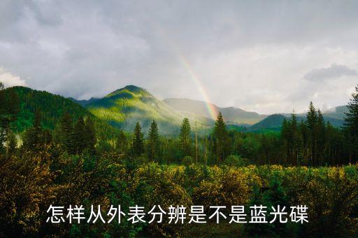 怎樣從外表分辨是不是藍光碟