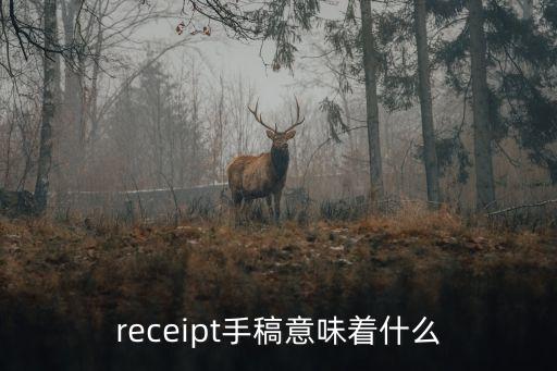 receipt手稿意味著什么