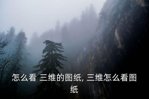 怎么看 三維的圖紙, 三維怎么看圖紙