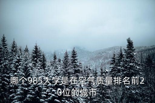 985學校排名，國內211985大學最新排名