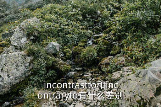  incontrastto和incontraryto有什么差別