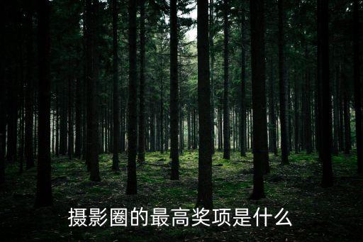 攝影圈的最高獎項是什么
