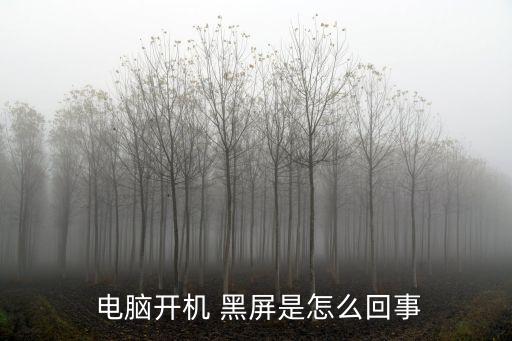  電腦開機 黑屏是怎么回事