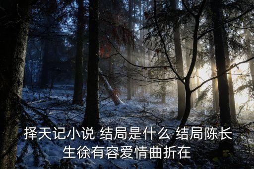 擇天記大結局,擇天ji結局不只是老貓掌控故事走向