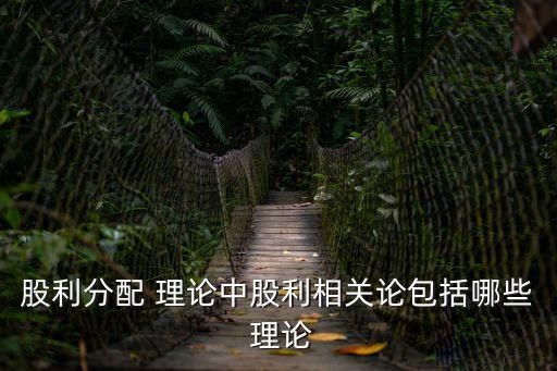 股利分配 理論中股利相關(guān)論包括哪些 理論