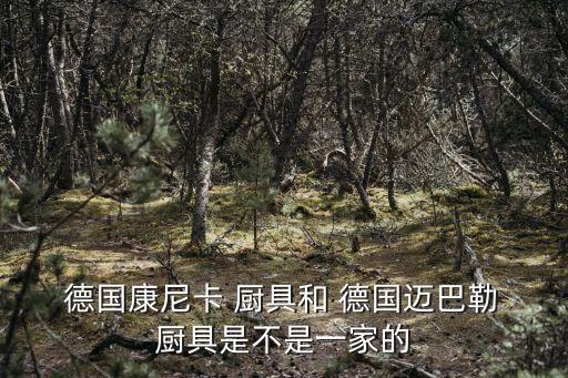  德國康尼卡 廚具和 德國邁巴勒 廚具是不是一家的