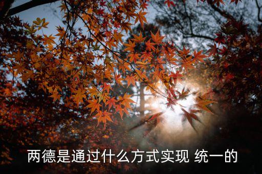兩德統(tǒng)一,德國(guó)被柏林墻一分為二分為東德和西德