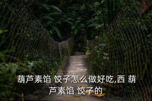  葫蘆素餡 餃子怎么做好吃,西 葫蘆素餡 餃子的