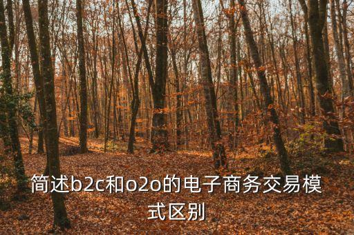 o2o電商盈利模式，簡(jiǎn)述b2c和o2o的電子商務(wù)交易模式區(qū)別