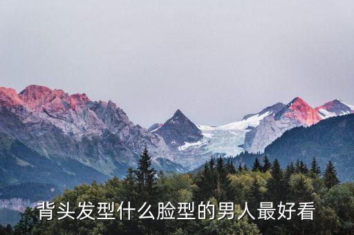 背頭發型什么臉型的男人最好看
