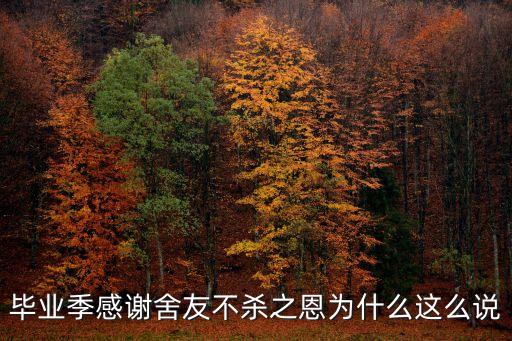 感謝室友不殺之恩，感謝舍友不殺之恩調(diào)侃是誰的悲哀