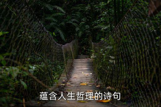 蘊含人生哲理的詩句