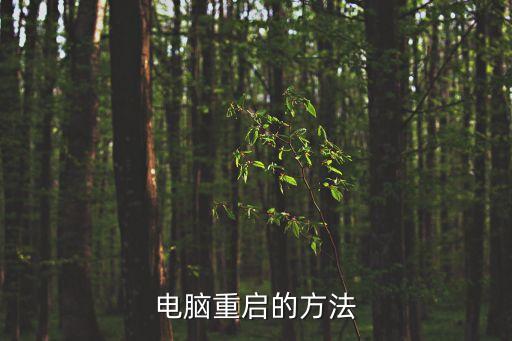 電腦重啟的方法