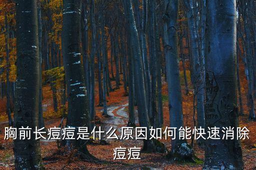 胸前長，胸前和背上長的是痘痘還是毛囊炎