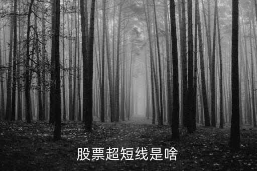 股票超短線是啥