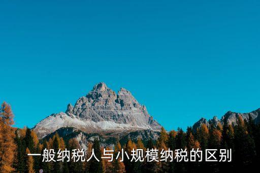 小規模和一般納稅人有什么區別，一般納稅人與小規模納稅的區別
