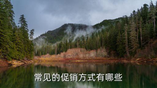 常見的促銷方式有哪些