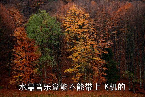 水晶音樂盒能不能帶上飛機的