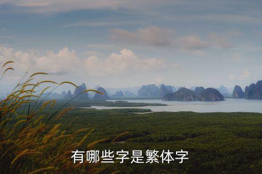 有哪些字是繁體字
