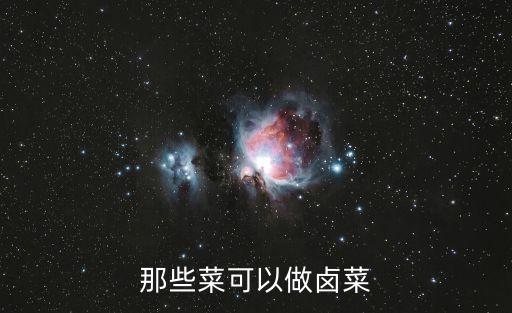 哪些菜適合做鹵菜，什么青菜可以做鹵菜