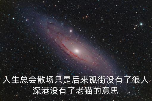 只是后來，只是后來春天的花海少了你冬天的飄雪不在圣潔是什么意思