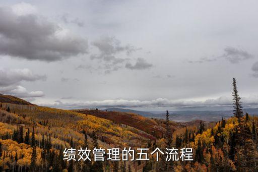 績效管理流程，績效管理的五個流程