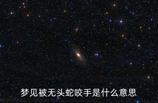 夢見被無頭蛇咬手是什么意思