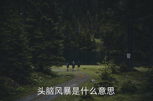 頭腦風暴是什么意思