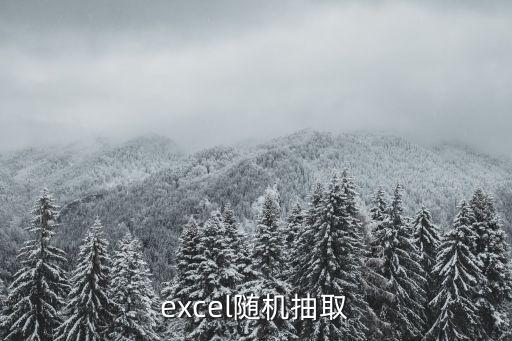隨機抽取，excel 隨機抽取樣本