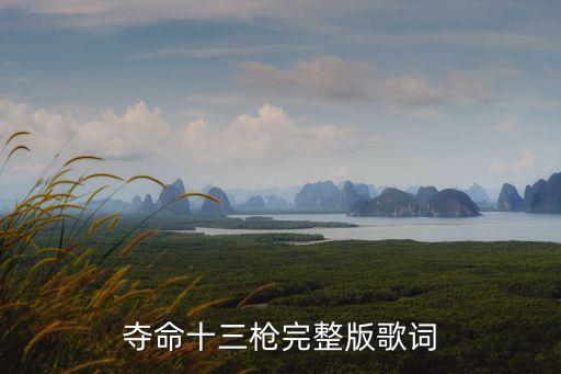 十三槍，韓信奪命13槍是什么