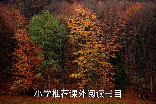 小學閱讀書目，小學推薦課外閱讀書目