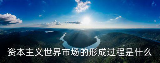 資本主義世界市場的形成過程是什么