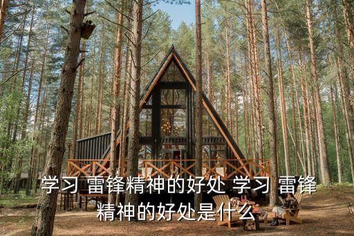  學習 雷鋒精神的好處 學習 雷鋒精神的好處是什么