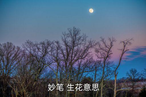 妙筆生花的意思,李太白用夢筆書寫生花成天才成語來自王人禹