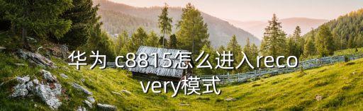 華為c8815,華為手機(jī)無法啟動(dòng)或因系統(tǒng)崩潰導(dǎo)致