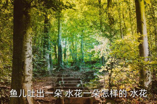 魚兒吐出一朵 水花一朵怎樣的 水花