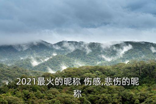 2021最火的昵稱 傷感,悲傷的昵稱