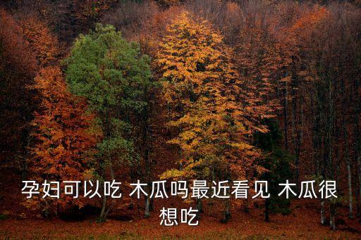 孕婦可以吃 木瓜嗎最近看見 木瓜很想吃
