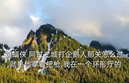 阿甘之城,阿甘之城和阿卡姆瘋人院之間有什么關系?