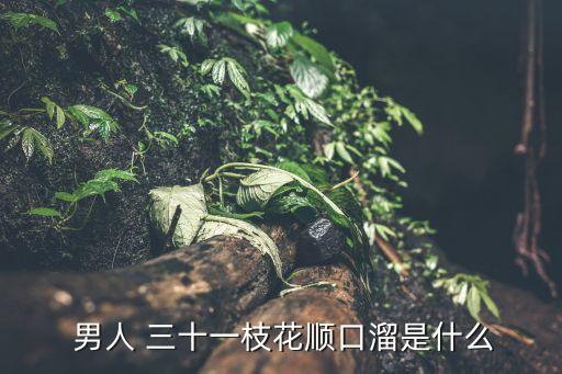  男人 三十一枝花順口溜是什么