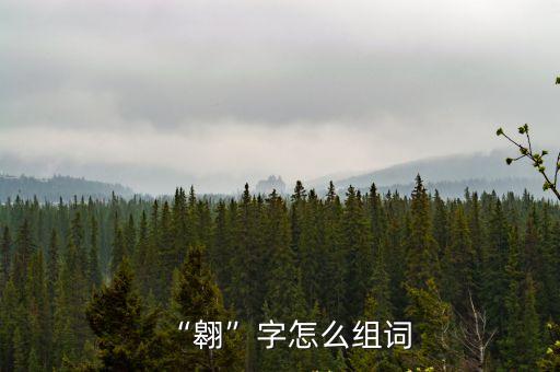“翱”字怎么組詞