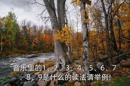 音樂里的1、2、3、4、5、6、7、8、9是什么的讀法請舉例!