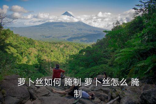 蘿卜絲的腌制方法