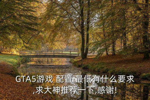 GTA5游戲 配置 最低有什么要求,求大神推薦一下,感謝!